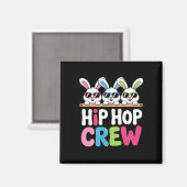 Hip Hop Crew Bunny Squad Grappige Pasen Feest Sfee Magneet (Voorkant / Achterkant)