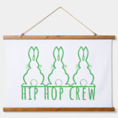 Hip Hop Crew Cute Bunnies Hangend Wandkleed (Voorkant)