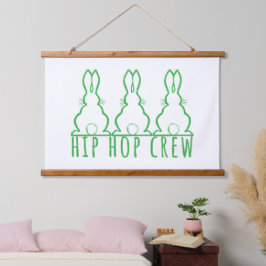 Hip Hop Crew Cute Bunnies Hangend Wandkleed