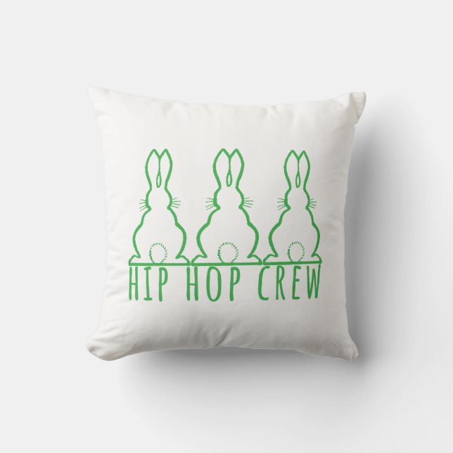 Hip Hop Crew Cute Bunny Rabbits Kussen (Voorkant)