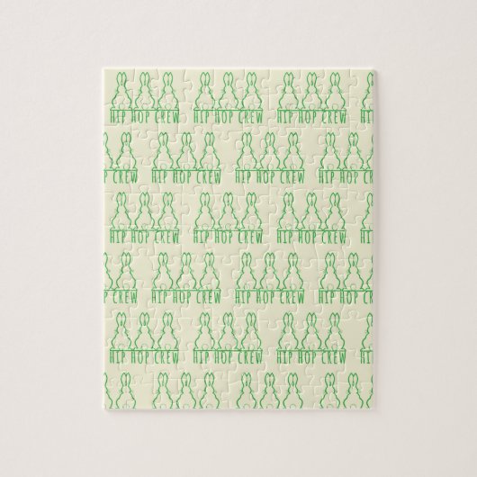 Hip Hop Crew Cute Bunny Rabbits Legpuzzel (Verticaal)