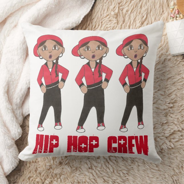 Hip Hop Crew Dance Competition Team Hiphop Girl Kussen (Deken)