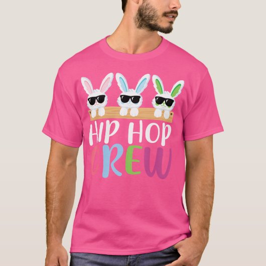 Hip Hop Crew Gezegde Easter Bunny Sunbribribril Gr T-shirt (Voorkant)