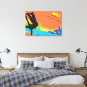 HIP HOP DANCE Bar Bat Mitzvah Inloggen Board Canvas Afdruk (Insitu (Slaapkamer))