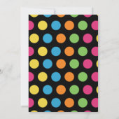 Hip Hop Dance Birthday Party Invitation Girl Kaart (Achterkant)