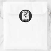 Hip Hop Dance Breakdance B- Ronde Sticker (Tas)
