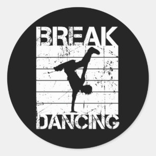 Hip Hop Dance Breakdance B- Ronde Sticker