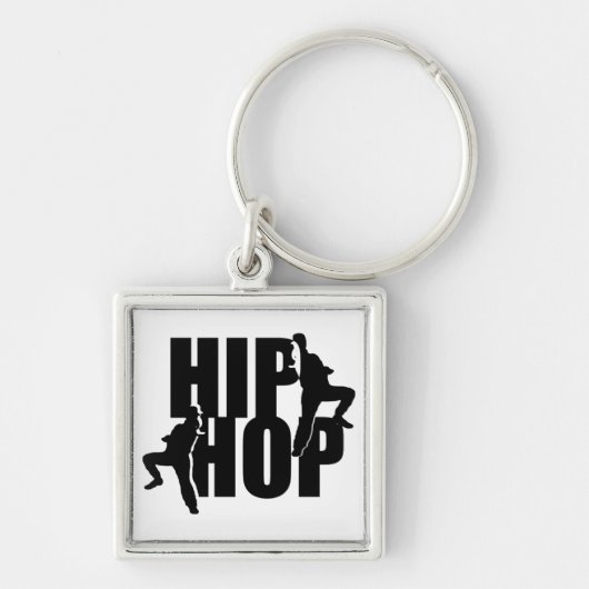 Hip Hop Dance Girls Text Design Sleutelhanger (Voorkant)