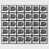 Hip Hop Dance Girls Text Design Wrap 1 Cadeaupapier (Vlak)