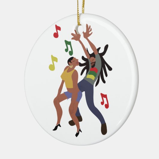 Hip Hop Dance Keramisch Ornament (Links)