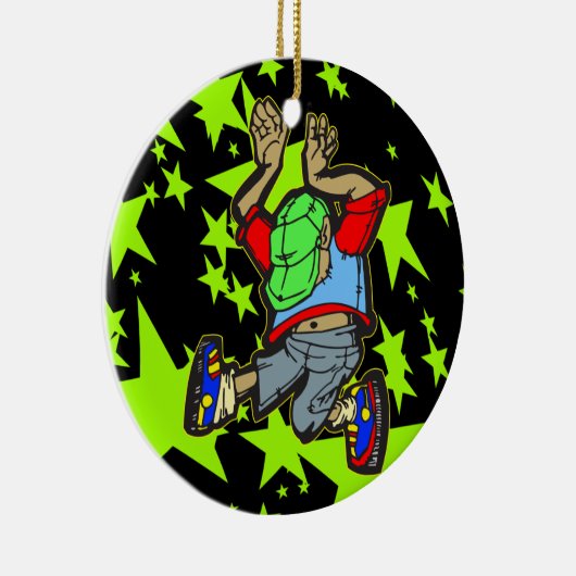 Hip Hop Dance Keramisch Ornament (Rechts)