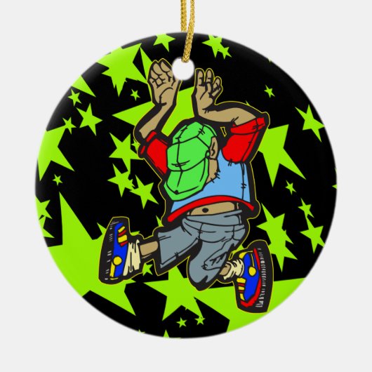 Hip Hop Dance Keramisch Ornament (Voorkant)
