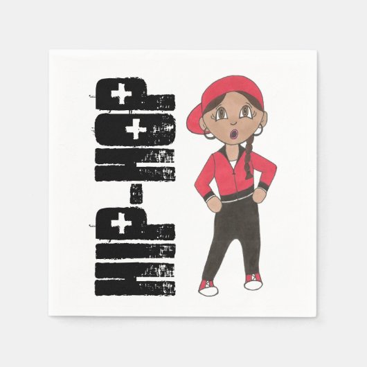 Hip Hop Dance Studio Overweging Costume Dancer Gir Servet (Voorkant)