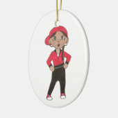 Hip Hop Dance Teacher Hiphop Breakdanans Overwegin Keramisch Ornament (Links)