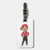 Hip Hop Dancer Dance Bag Specialized Hiphop Jazz Bagagelabel (Voorkant verticaal)