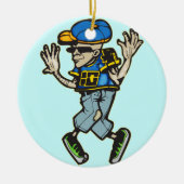 Hip Hop Dancer Keramisch Ornament (Voorkant)