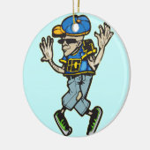 Hip Hop Dancer Keramisch Ornament (Links)