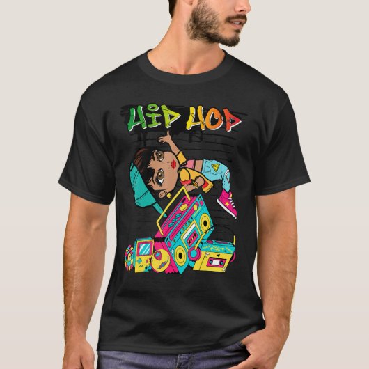 Hip Hop Dancing Break Dance Spring Street P T-shirt (Voorkant)