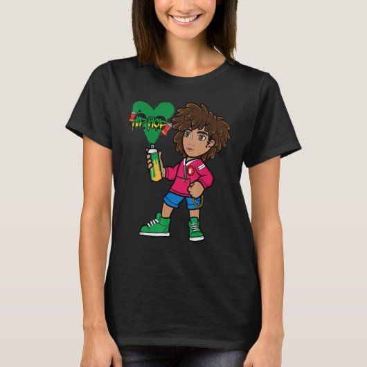 Hip Hop Dancing Break Dance Spring Street P T-shirt (Voorkant)
