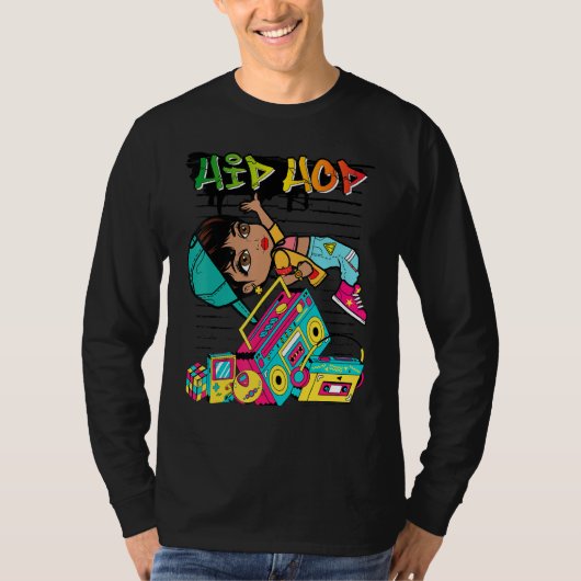 Hip Hop Dancing Break Dance Spring Street P T-shirt (Voorkant)