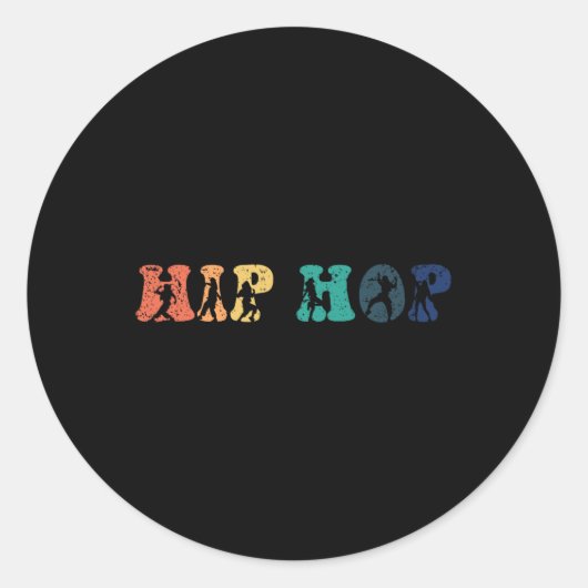 Hip-hop dansen breakdance breakdance ronde sticker (Voorkant)