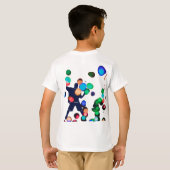 Hip Hop Dansen Naar 12e Verjaardag T-shirt (Achterkant volledig)