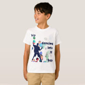 Hip Hop Dansen Naar 12e Verjaardag T-shirt (Voorkant volledig)