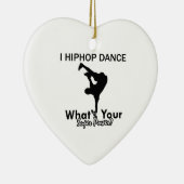 Hip Hop dansende design Keramisch Ornament (Rechts)