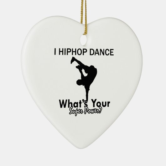 Hip Hop dansende design Keramisch Ornament (Rechts)