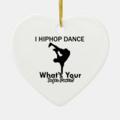 Hip Hop dansende design Keramisch Ornament (Voorkant)