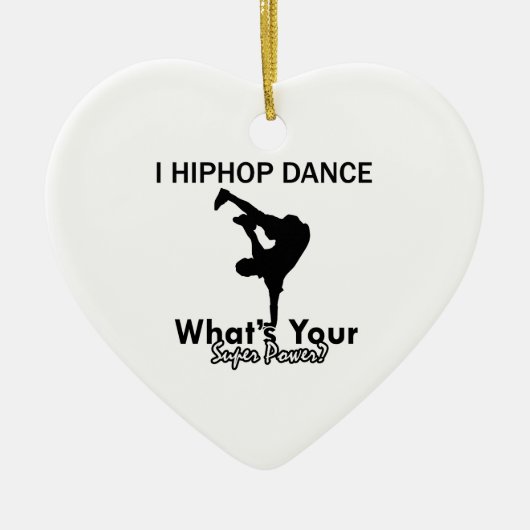 Hip Hop dansende design Keramisch Ornament (Voorkant)