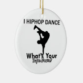 Hip Hop dansende design Keramisch Ornament (Rechts)