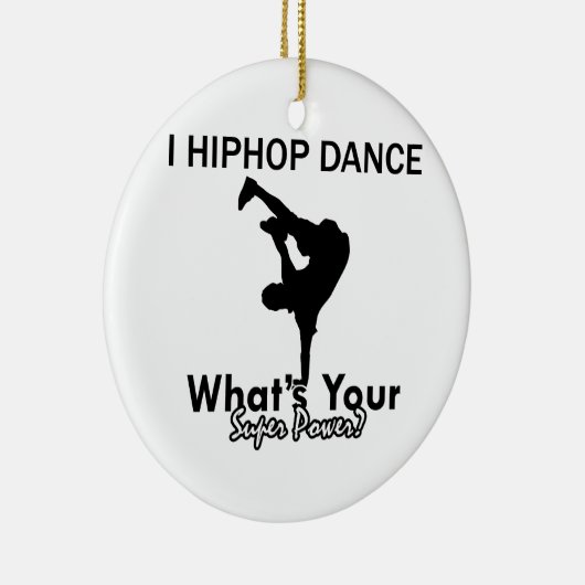 Hip Hop dansende design Keramisch Ornament (Rechts)