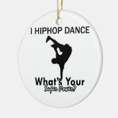 Hip Hop dansende design Keramisch Ornament (Links)