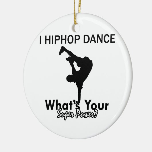 Hip Hop dansende design Keramisch Ornament (Links)
