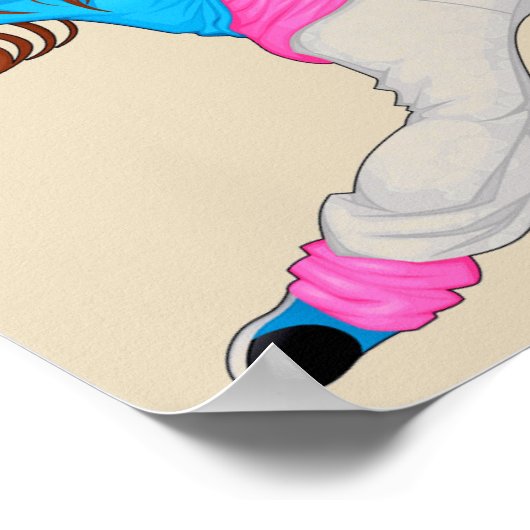 Hip Hop-danseres schattige meisjeskamer Poster (Hoek)