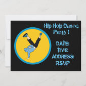 Hip Hop-dansfeest Kaart (Voorkant)