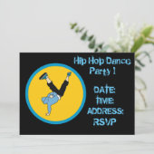Hip Hop-dansfeest Kaart (Staand voorkant)