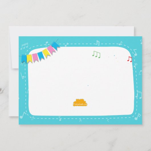 Hip Hop Dansfeest Uitnodiging (Achterkant)