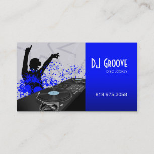 Hip Hop DeeJay Disk Jockey - Music-Visitekaartje Visitekaartje