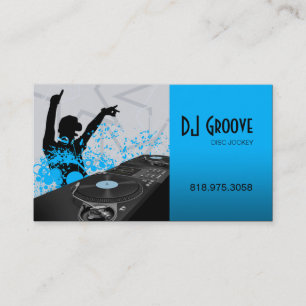 Hip Hop DeeJay Disk Jockey - Music-Visitekaartje Visitekaartje
