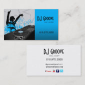 Hip Hop DeeJay Disk Jockey - Music-Visitekaartje Visitekaartje (Voorkant / Achterkant)