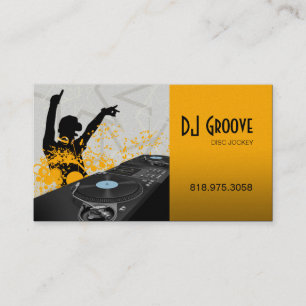 Hip Hop DeeJay Disk Jockey - Music-Visitekaartje Visitekaartje