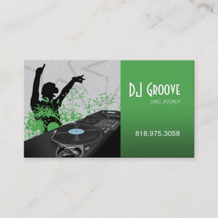 Hip Hop DeeJay Disk Jockey - Music-Visitekaartje Visitekaartje