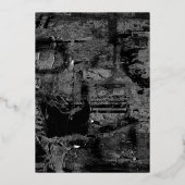 Hip Hop Diaper party Folie Uitnodiging (Achterkant)