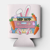 Hip-Hop Easter Bunny Mixtape – Retro Cassette Blikjeskoeler (Achterkant)