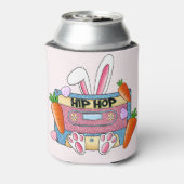 Hip-Hop Easter Bunny Mixtape – Retro Cassette Blikjeskoeler (Blikje Achterkant)