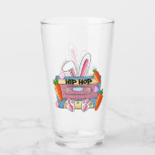 Hip-Hop Easter Bunny Mixtape – Retro Cassette Glas (Achterkant)