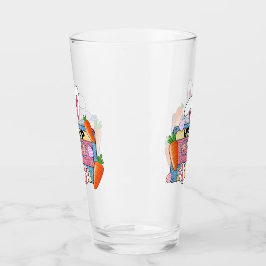 Hip-Hop Easter Bunny Mixtape – Retro Cassette Glas (Links)