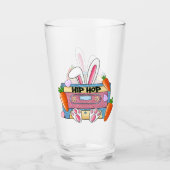 Hip-Hop Easter Bunny Mixtape – Retro Cassette Glas (Voorkant)